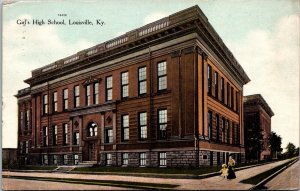 Antique Postcard KY-Louisville, Kentucky-View of Girl's High School 1910 JL2