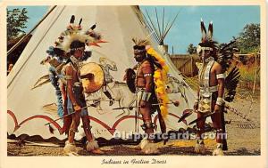 Indians in Festive Dress Indian Postcard