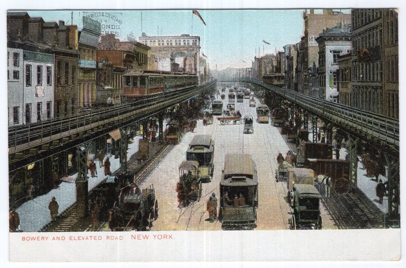 Bowery and Elevated Road, New York