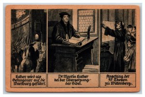 Scenes From the Life of Martin Luther and Protestant Reformation DB Postcard I20