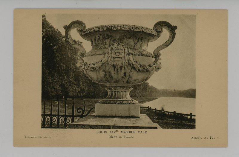 France - Versailles. The Grand Trianon Gardens, Louis XIV Marble Vase