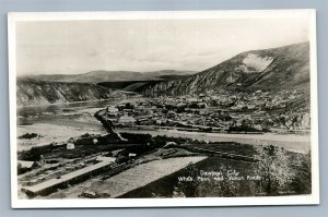 DAWSON CITY CANADA WHITE PASS & YUKON ROUTE VINTAGE REAL PHOTO POSTCARD RPPC