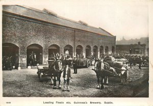 Postcard C-1910 Ireland Beer Loading floats Guinness Brewery Dublin 23-12731