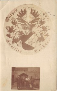 Lot165 coat of arms of the volker family germany photo stuttgart 1918