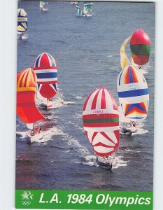 Postcard Yachting, L.A. 1984 Olympics, Los Angeles, California