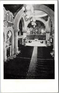 Interior of Memorial Church, Stanford University California Vintage Postcard I18