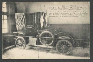 Ca 1914 PPC* VINTAGE PARIS FRENCH TAXI ON DISPLAY AT MUSEUM MINT