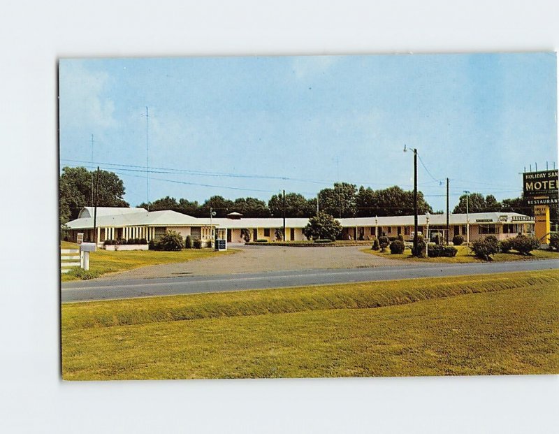Postcard Holiday Sands Motel Union City Tennessee USA
