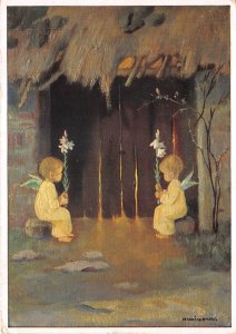 lot391  Merry Christmas signed Schonermark no 4742 Germany Angels greetings