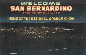 Linen Postcard San Bernardino CA Home Of The National Orange Show