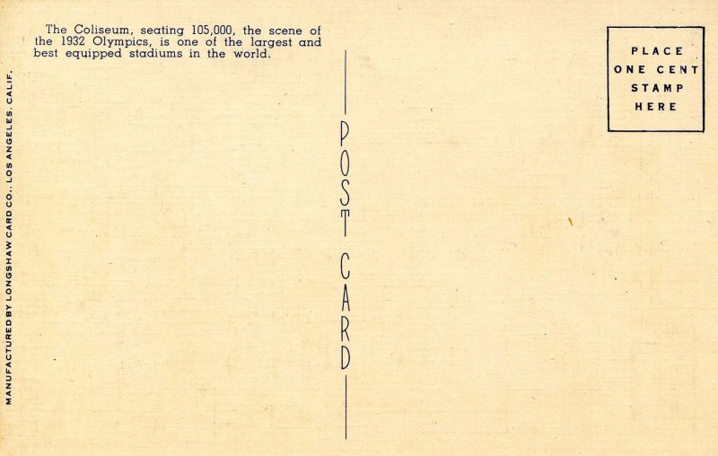 CA - Los Angeles. Coliseum