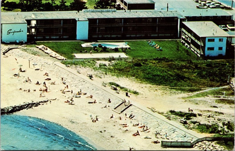 Surfcomber S Shore Dr Bass River Cape Cod MA Private Beach Postcard UNP VTG