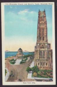 Riverside Church,Grant's Tomb New York NY Postcard 4508