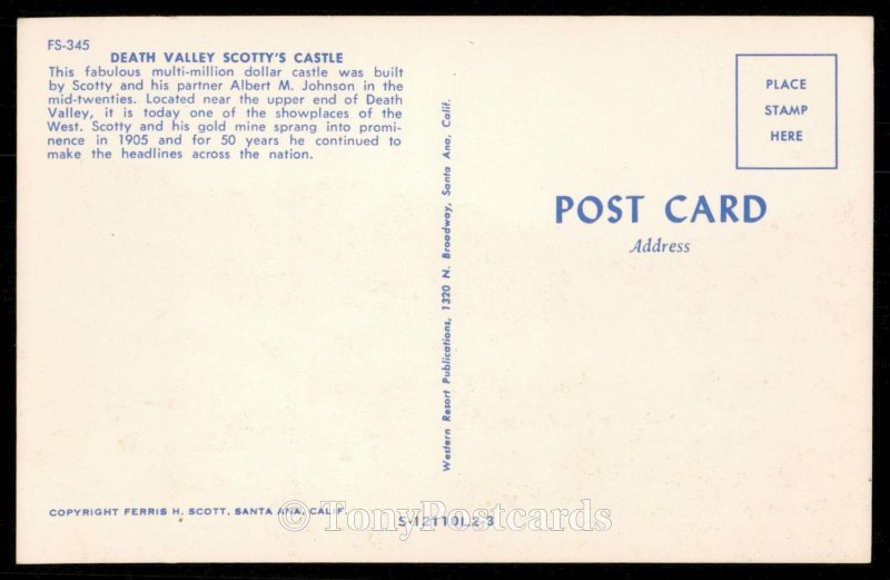 Death Valley Scotty's Castle