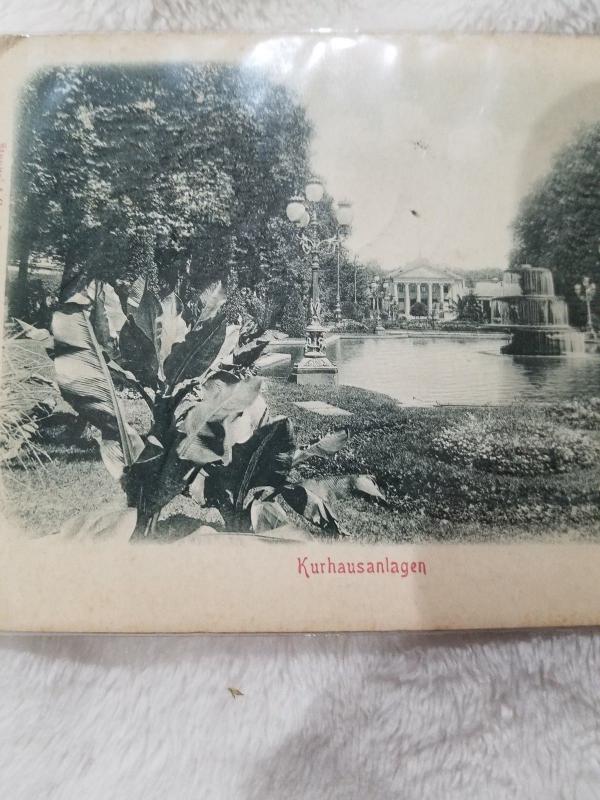 Antique Postcard, Wiesbaden, Kurhausanlagen