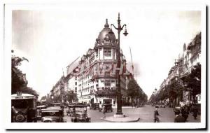 Old Postcard Paris Drouot Carrefour