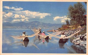 Pan American World Airways Native Fishermen, Lake Patzcuaro, Mexico Unused 