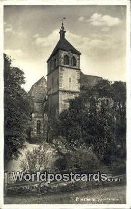 Pforzheim Schlofskirche Germany 1938 