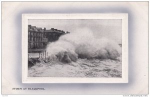 Storm at Blackpool, Lancashire, England, 1900-10s