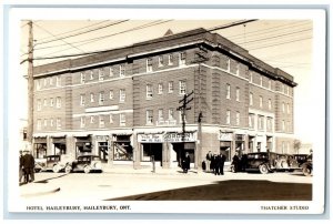 c1920's Haileybury Hotel Building Thatcher Ontario Canada RPPC Photo Postcard