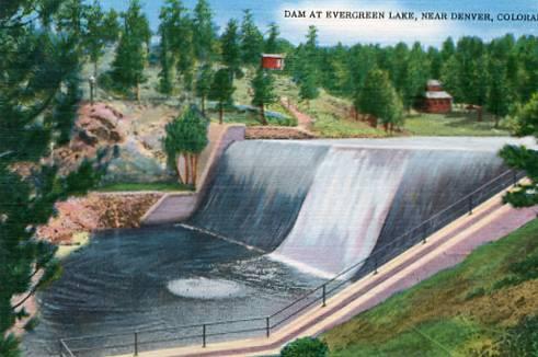 CO - Denver, Dam at Evergreen Lake