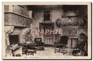 Postcard Old Chateau Combourg Interior Large living room