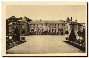 Old Postcard Malmaison Chateau frontage East and Court of Honor