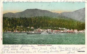 1905 KETICHAN, ALASKA Waterfront 8963 Edward H. Mitchell postcard