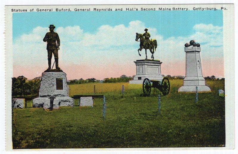 Gettysburg, Pa., Statues of General Buford, General Reynolds