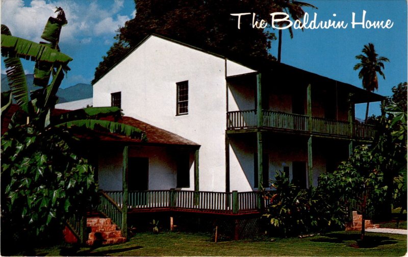 Baldwin Home Maui Lahaina Rev Dwight Baldwin missionary whali postcard