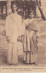 B81203 mariage d orphelins india nos petits indians cathechisme front/back image