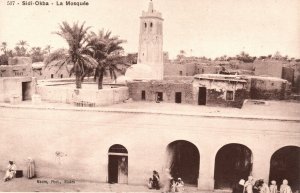 Vintage Postcard 1910's Sidi Okba La Mosquee Maure Photo Biskra Okba, Algeria