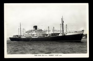 ca0362 - Federal Steam Nav Cargo Ship - Surrey - postcard plain back