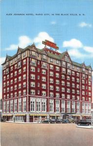Rapid City South Dakota~Alex Johnson Hotel~In The Black Hills~1940 Postcard