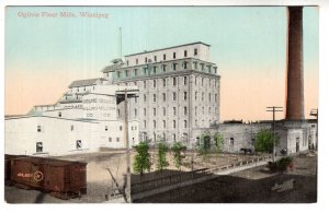 Ogilvie Flour Mills, Railway Train, Winnipeg Manitoba Factory