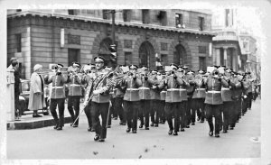 United Kingdom Full Dress Footguards in 1930's Real Photo Postcard