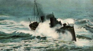 WWI German Imperial Navy Storming of a Torpedo Boat 1910s