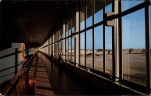 Newark New Jersey NJ Airport Terminal Building Chrome Vintage Postcard