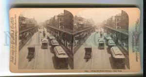 3113849 USA NEW YORK Elevated Railroad on Bowery Street Griffit