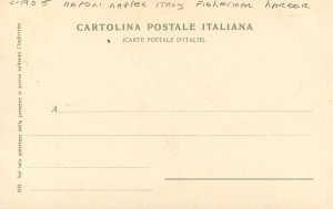 Postcard C-1905 Napoli Italy Fishermen Harbor undivided 23-3024