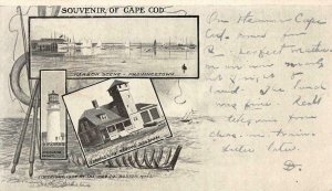 Provincetown CAPE COD Highland Lighthouse Massachusetts 1904 Vintage Postcard