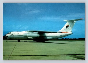 Aviation Airplane Postcard Iraqi Airways I1-76M YI-ALL Airlines Leconte D5