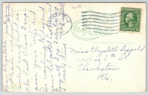 Mansfield Ohio~US Post Office~2 Flights Steps to Door~1914 Postcard 