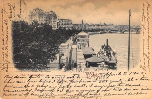 c.'1900, London The Embankment, Postally Used,  Old Postcard