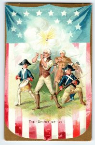 4th Of July Postcard Tuck Independance Day Series 109 Spirit Of 76 Patriotic