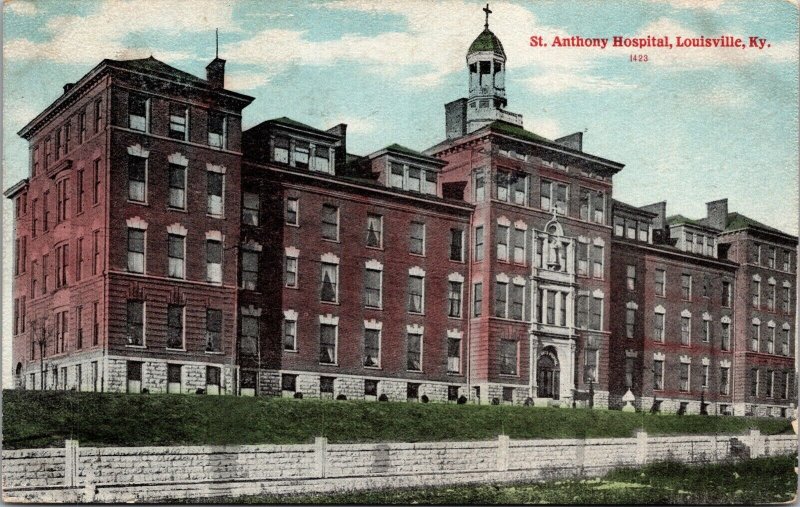 Postcard St. Anthony Hospital in Louisville, Kentucky~1241