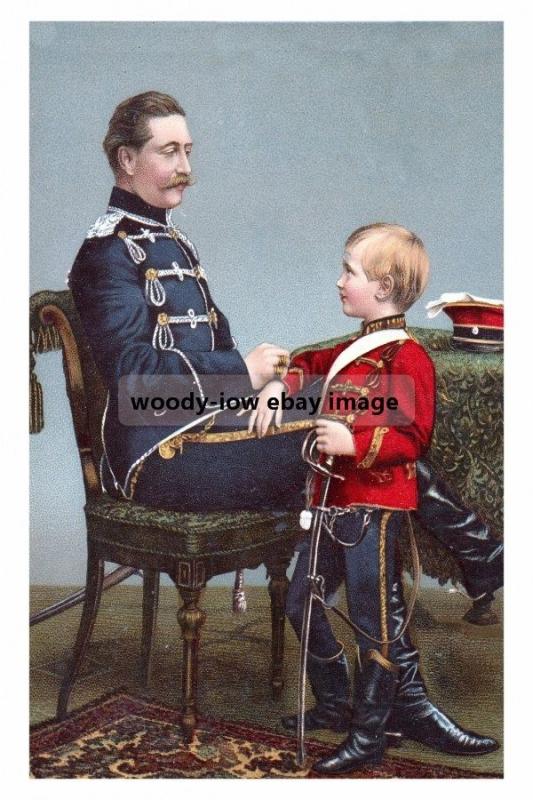 mm944 - German Kaiser Wilhelm II & Crown Prince - Royalty photo 6x4