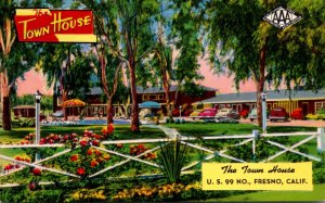 California Fresno The Town House Ranch House Style Motor Hotel