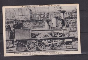 FRANCE, TRAIN,  LA VILLE de St-AVOLD , LOCOMOTIVE, c1930 ppc., unused.