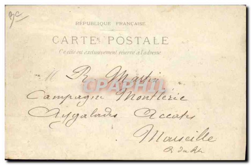 Old Postcard transparent map Paris Exposition Universelle 1900 Place de la Ba...